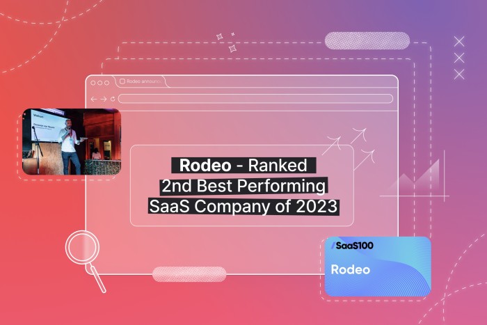 Rodeo Software Takes 2nd Place on MT/Sprout's 2023 SaaS100 list