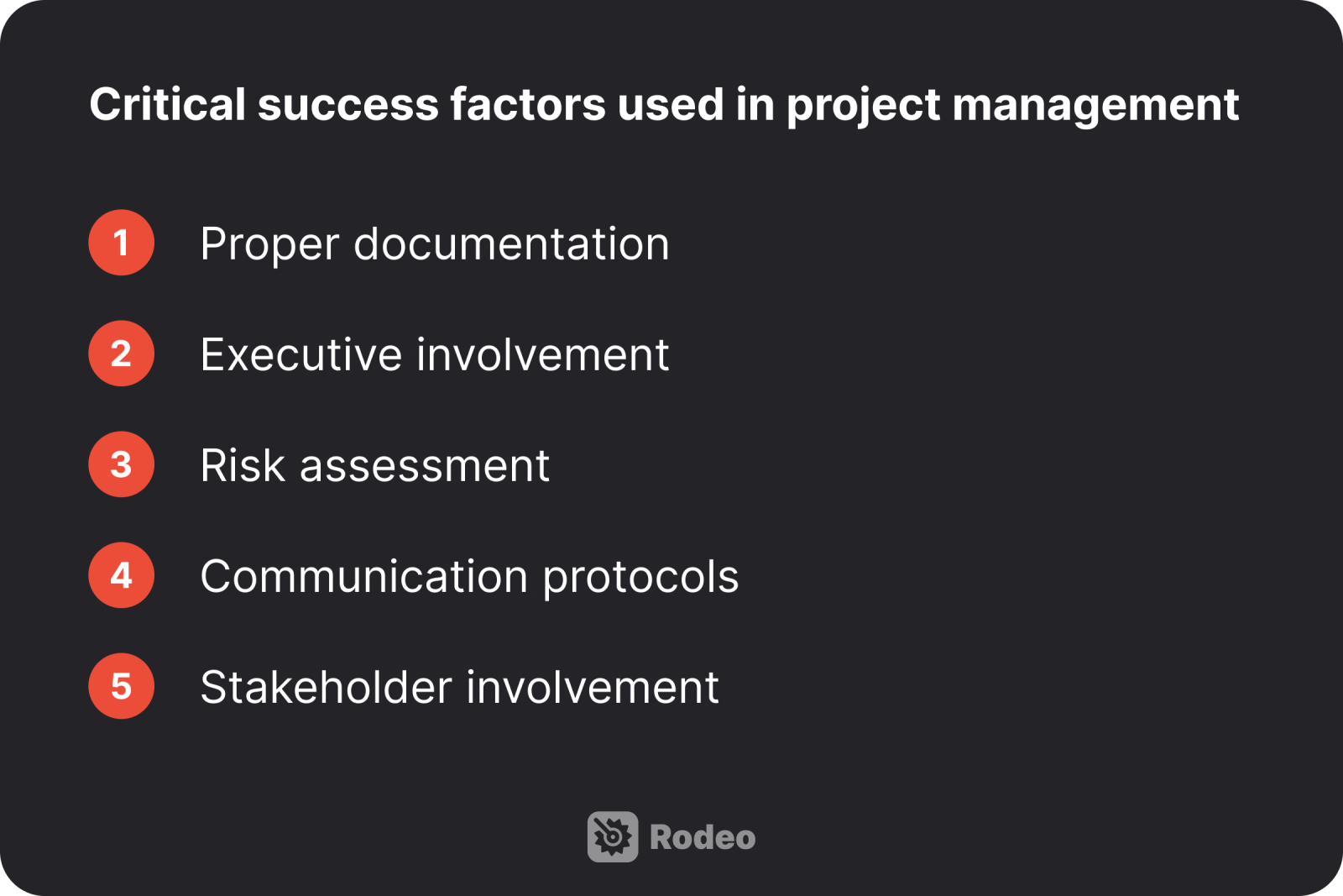 Critical success factors in project management 