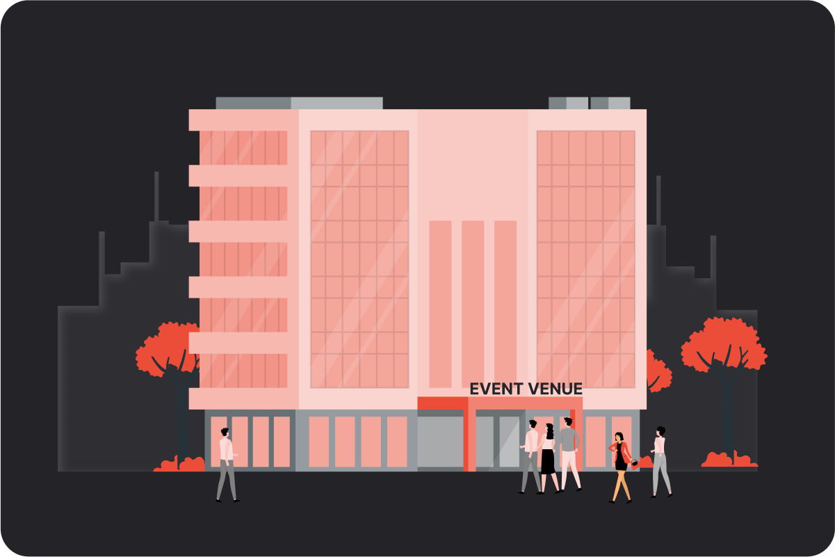 Illustration of an event venue