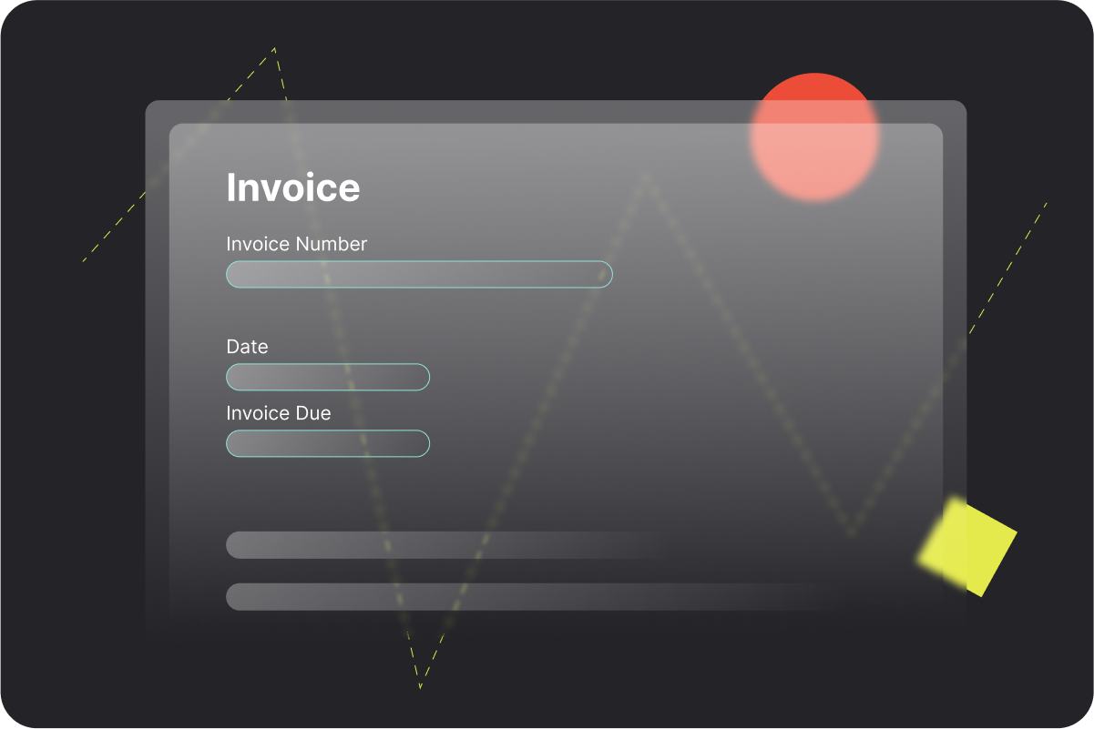 Illustration displaying area to include ID and date on an invoice