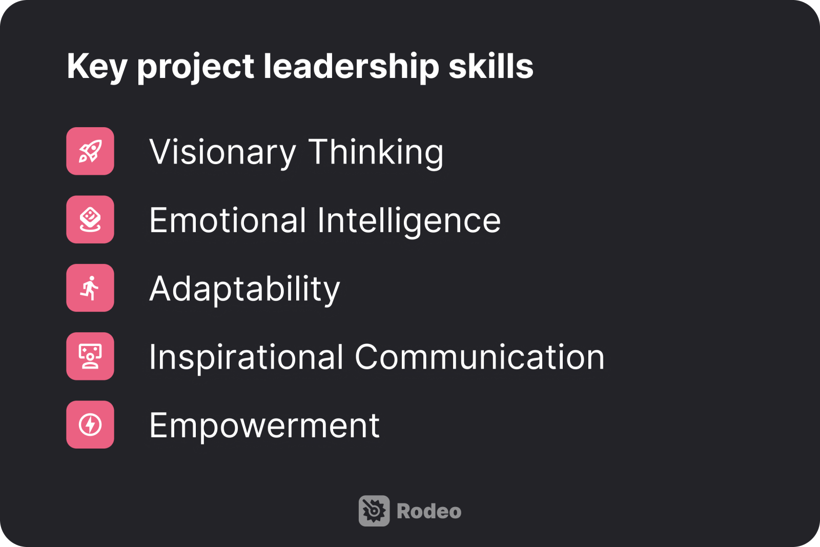 Key project leadership skills