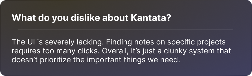 Kantata review from G2